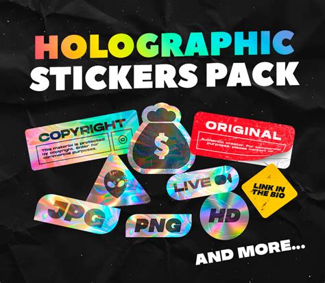 Holographic Stickers Pack