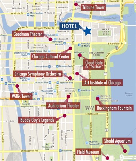 Map Of Chicago Attractions Printable - Printable Maps