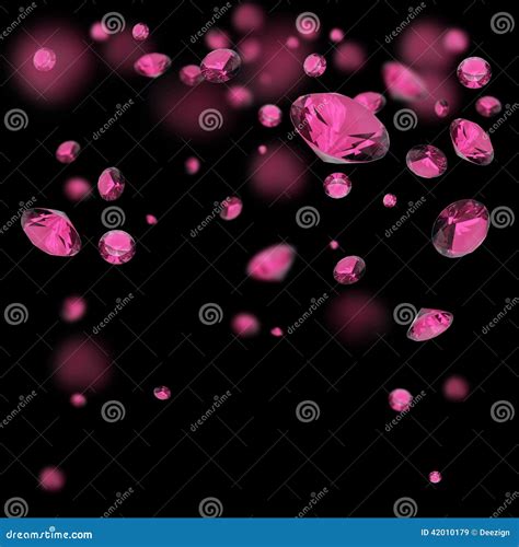 Pink Diamonds Background Stock Photo - Image: 42010179