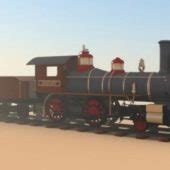 Free Vintage Locomotive 3D Models for Download - 123Free3dModels