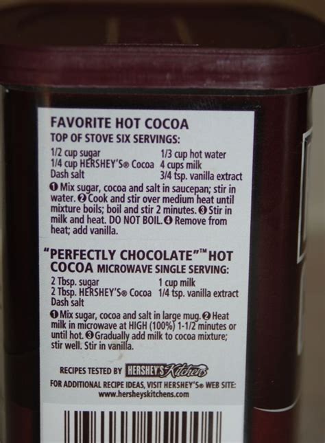 hershey's hot chocolate recipe for one - Bibi Chamberlain