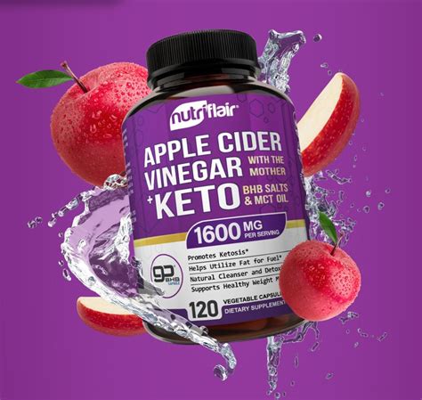 Apple Cider Vinegar plus Keto BHB Supplement From NutriFlair