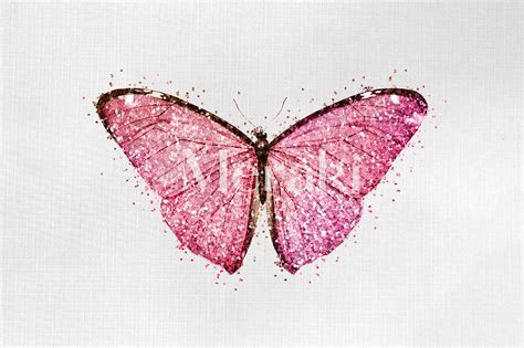 Pink Glitter Butterfly PNG, JPG Digital DOWNLOAD Clipart Download ...