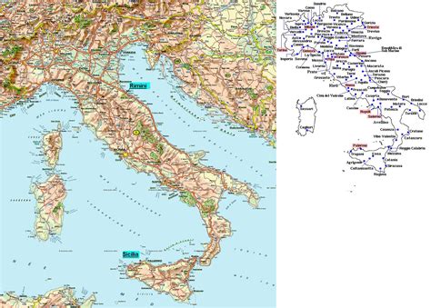 Small road map of Italy. Italy small road map | Vidiani.com | Maps of ...