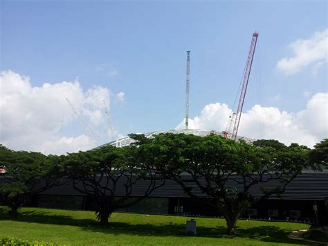 Singapore Stadium In Construction Free Stock Photo - Public Domain Pictures