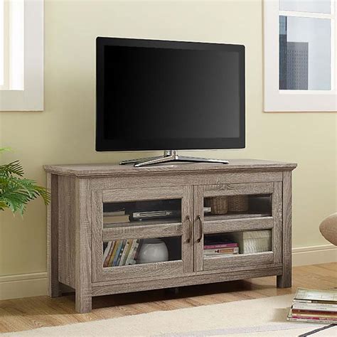 Walker Edison 48 inch TV Stand Driftwood W44CFDAG