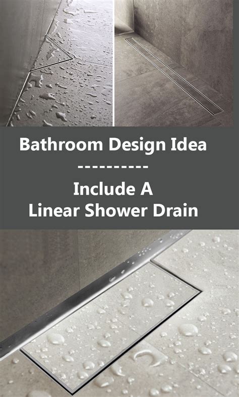 Bathroom Design Idea - Include A Linear Shower Drain