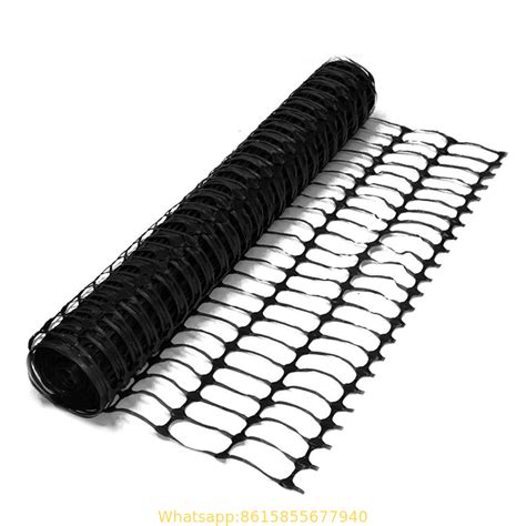 Heavy Duty Black Safety Barrier Mesh Fencing 1mtr x 15mtr