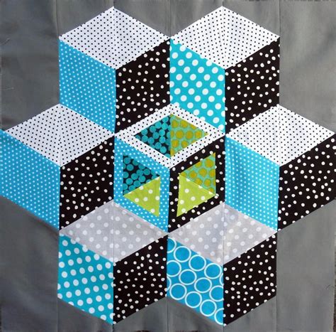 Tumbling Blocks Quilt Pattern - Quilt Pattern