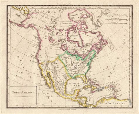 Champion: Antique Map of North America, 1820