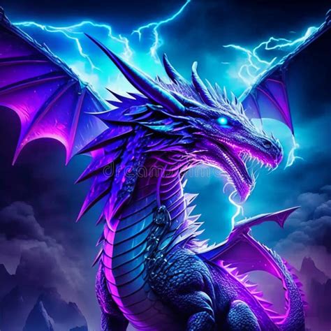 Blue Lightning Dragon