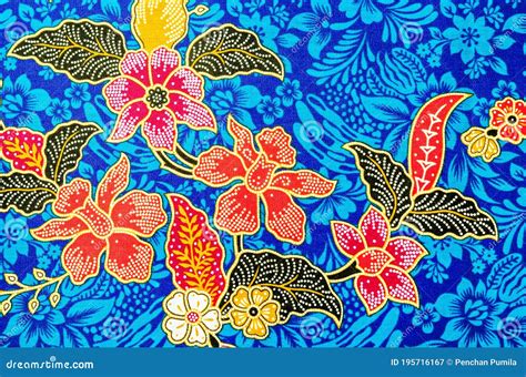 The Beautiful of Art Malaysian and Indonesian Batik Pattern Stock Image - Image of painting ...