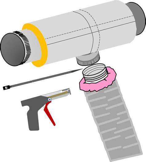 To attach the flex duct to a main trunk duct or any other connection, the flex duct is pulled ...