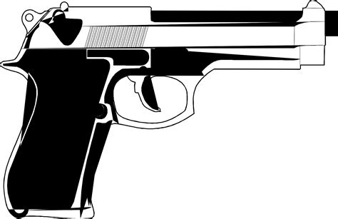 Pistol 9mm Drawing