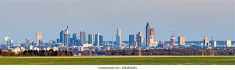 Panoramic View Frankfurt Skyline Field Stock Photo 1034854405 | Shutterstock