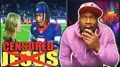 NBC Censors NFL Rookie CJ Stroud for praising ''JESUS'' during postgame interview. - YouTube