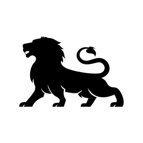 lion silhouette symbol logo 6720658 Vector Art at Vecteezy