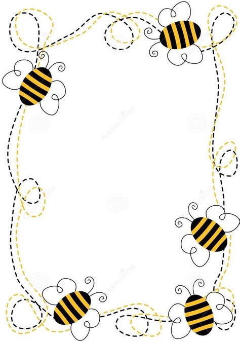 Borders And Frames, Clip Art Borders, Bee Crafts, Paper Crafts, Bee ...