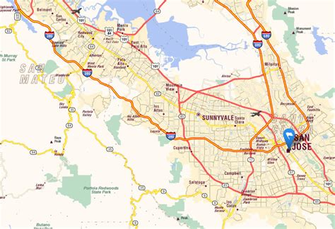 San Jose Map Google – Topographic Map of Usa with States