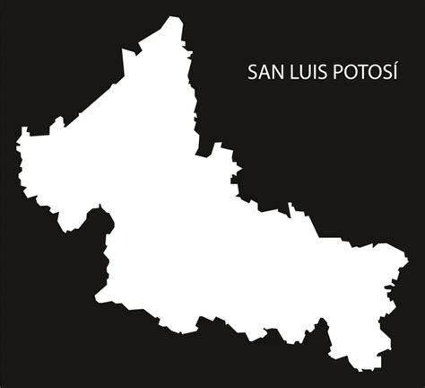 Map of San Luis Potosi, Mexico — Stock Vector © sateda #60701513