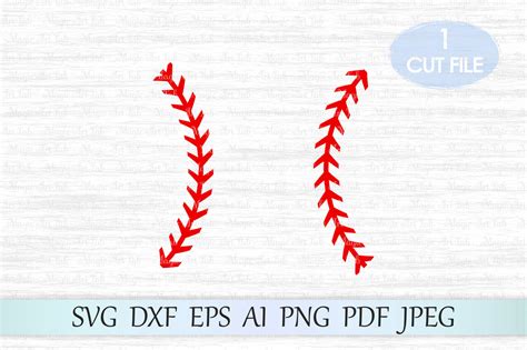 Baseball stitches svg, Baseball lace svg, Baseball svg file, Clipart By ...