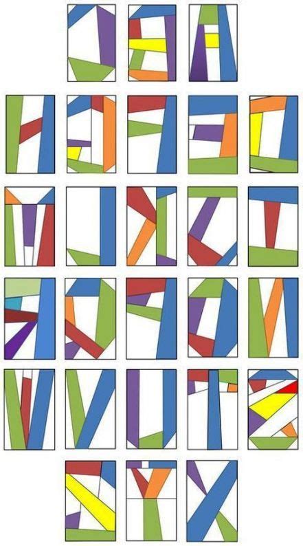 Free Alphabet Quilt Block Pattern - Google Search (exceptional Alphabet ...