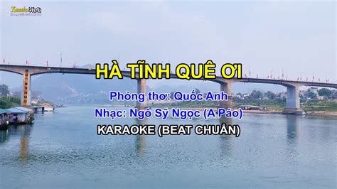 HÀ TĨNH QUÊ ƠI KARAOKE | Beat chuẩn - YouTube