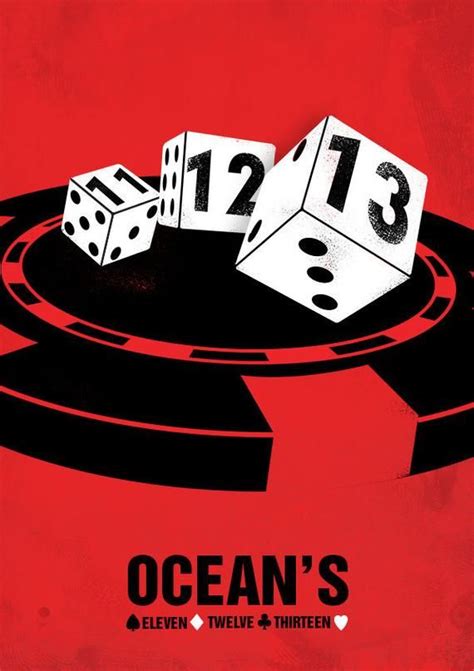 Oceans 11 Trilogy Minimal Illustrated Movie Poster Unique Film Wall Fan ...