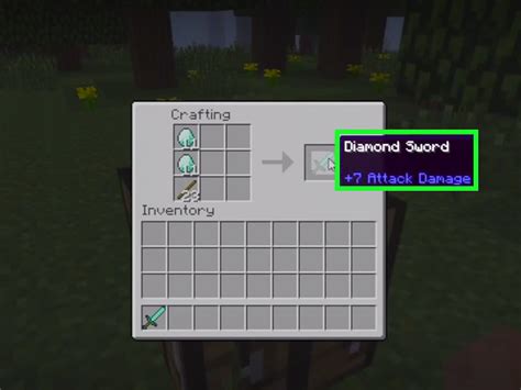 How to Craft a Diamond Sword in Minecraft: 5 Steps (with Pictures)