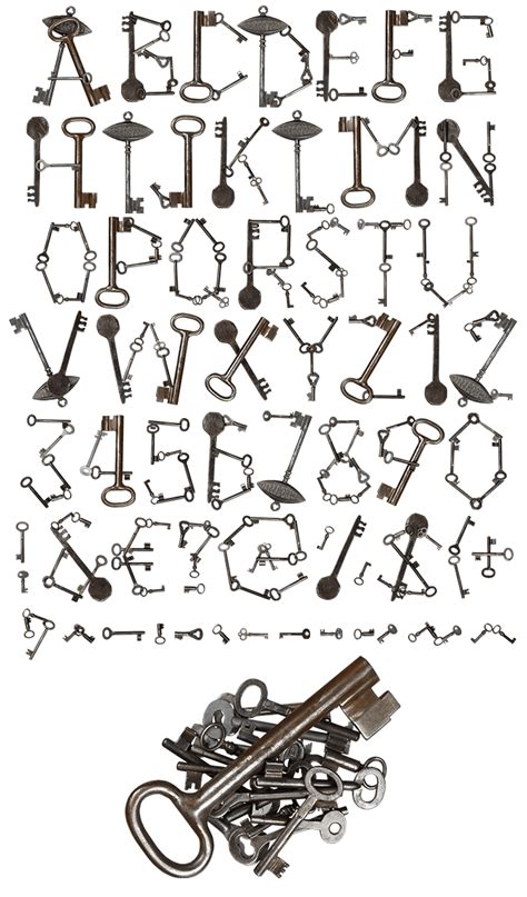 Keys Font - Handmadefont