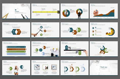 Blueprint PowerPoint template for $24