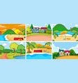 Background scene with sand and hills Royalty Free Vector