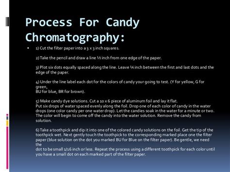 Chromatography Experiment With Skittles at Howard Sam blog