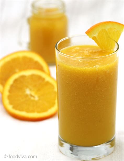 Orange Juice Smoothie Recipe - With Mango and Banana