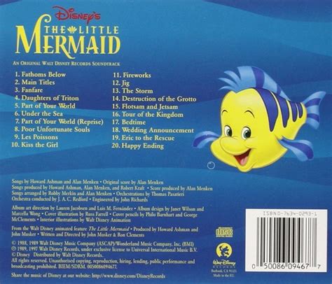 Film Music Site - The Little Mermaid Soundtrack (Various Artists, Alan Menken) - Walt Disney ...