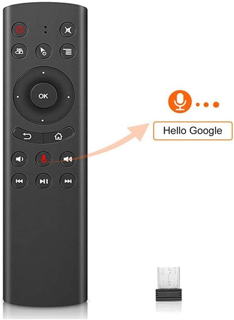 WeChip G20 Remote for NVIDIA Shield Remote Replacement 2.4G Wireless Voice Control PC/Android TV ...