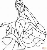 Dancing Lady coloring Page  Free Printable Coloring Pages sketch template