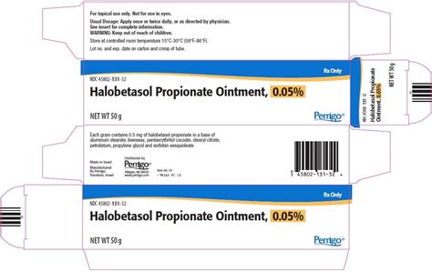 Halobetasol - FDA prescribing information, side effects and uses