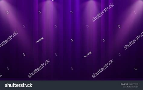 Purple Stage Curtains Spotlight Theater Stock Vector (Royalty Free ...