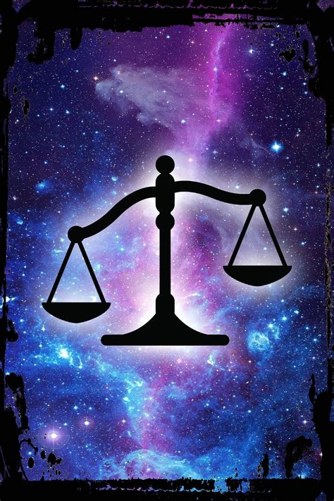 Galaxy Inspirational Wall Art Libra Scales Zodiac Star Sign Astrology ...