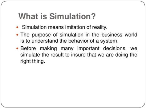 Simulation theory