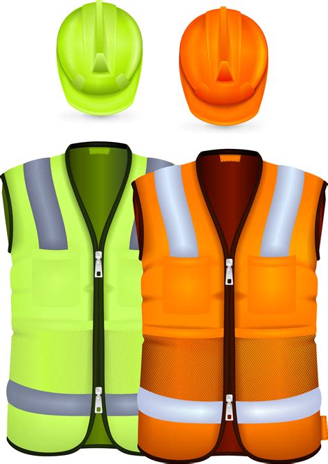 Download Safety Helmets - Safety Vest 3d Model - HD Transparent PNG - NicePNG.com