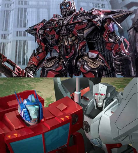 Optimus Prime and Megatron vs Sentinel Prime by MnstrFrc on DeviantArt