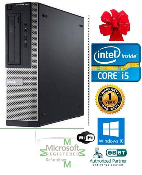 Dell Desktop Computer PC Intel Core i5 Windows 10 pro 64 240GB SSD 8gb Wifi HDMI | eBay