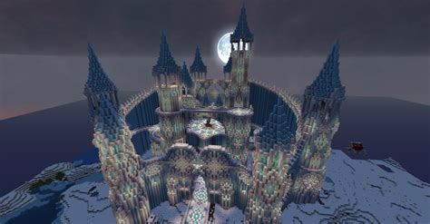 Ice castle - WIP | Minecraft ice castle, Minecraft castle, Ice castles