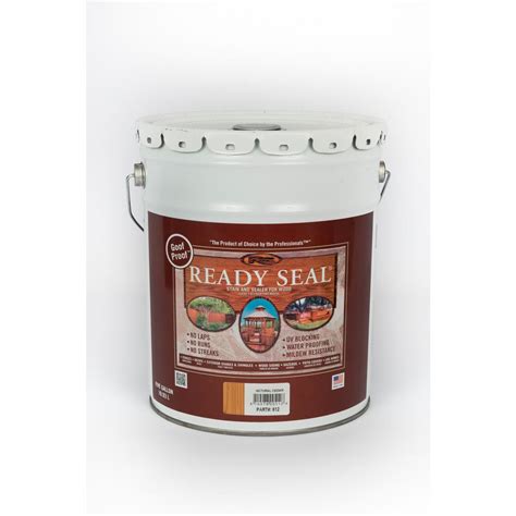 READY SEAL 5 gal. Natural Cedar Exterior Wood Stain and Sealer-512 ...