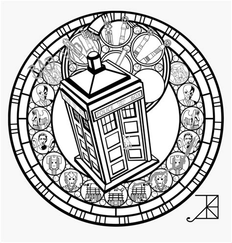 tardis doctor who black and white - Clip Art Library