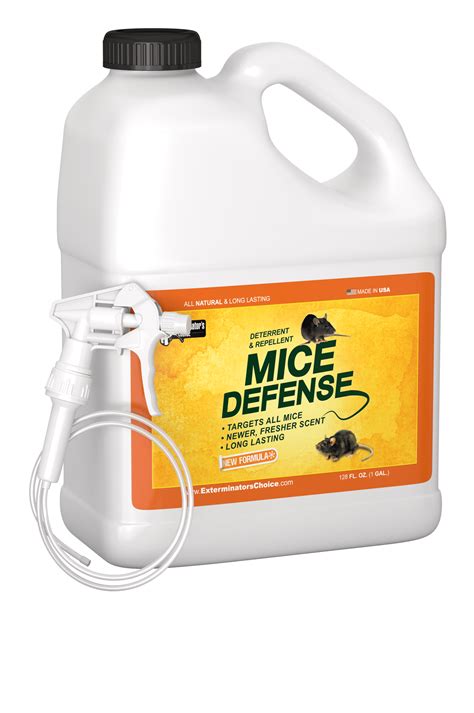 Mice Defense-All Natural-One Gallon (128 oz) Spray-Repellent and ...