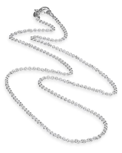 White Gold Cable Chain Necklace – Turgeon Raine