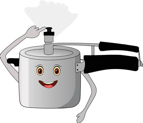 Smiling pressure cooker vector illustration cartoon 7630744 Vector Art at Vecteezy